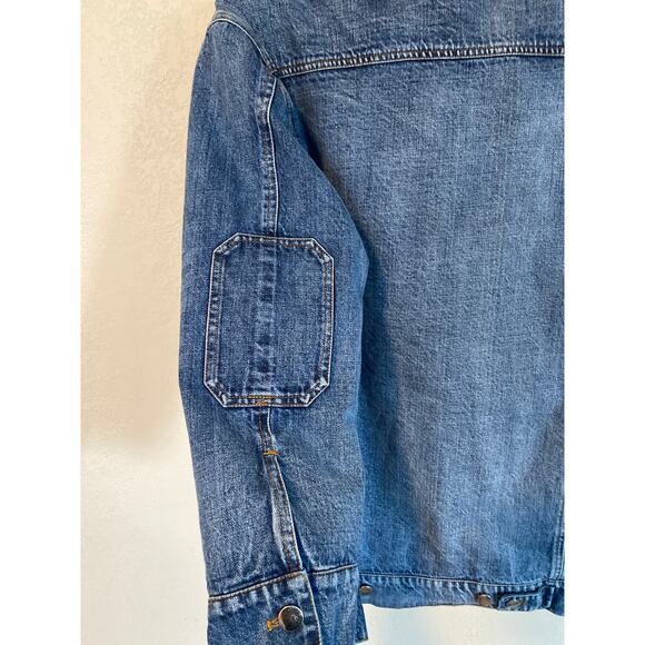 AVEC LES FILLES Women’s M Denim Jacket w/removable pink faux fur - Picture 9 of 11